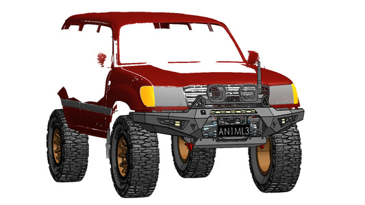 Predator bull bar to suit, Landcruiser 105 series 1998-2002