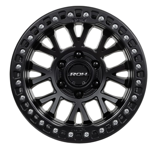 ROH BL01 BLACK W/ BLACK TRUE BEADLOCK RING (SILVER BOLTS)