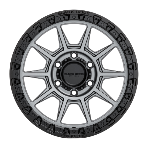 Black Rock Gunner Gunmetal Grey Black Ring