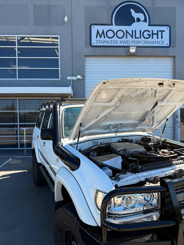 Moonlight - Toyota Landcruiser 80 Series 5" Rear Facing Stainless Steel Snorkel - Safari Replacement