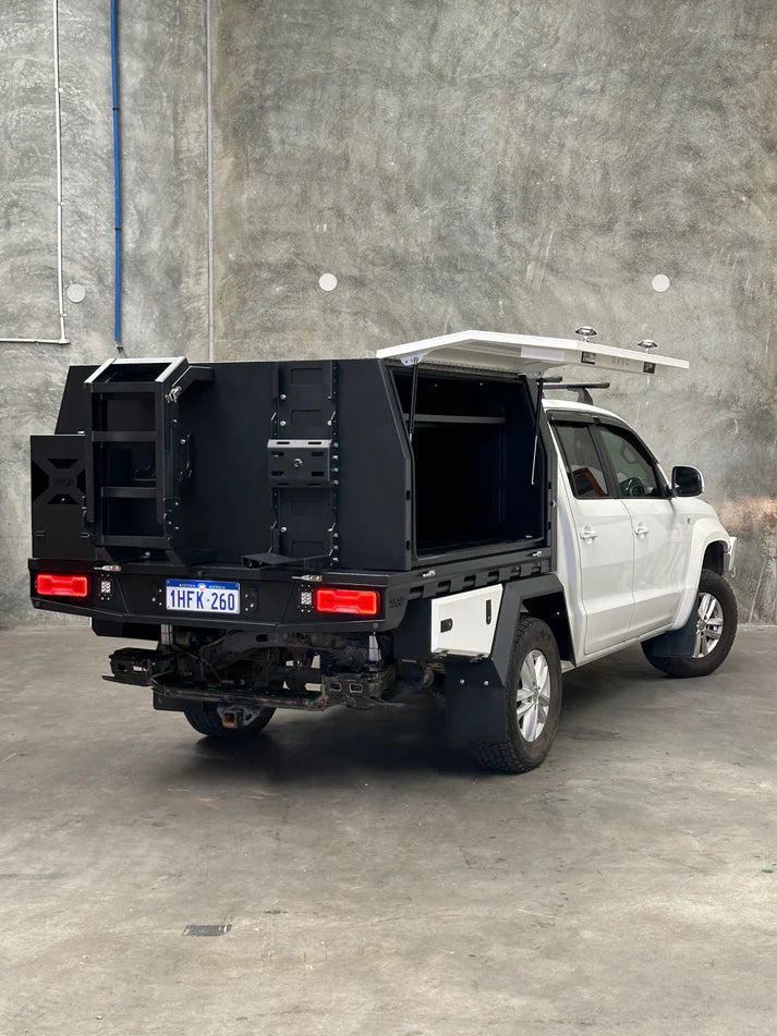 WKND Dual Cab Jackoff Touring Canopy and Tray - Drive Away Combo