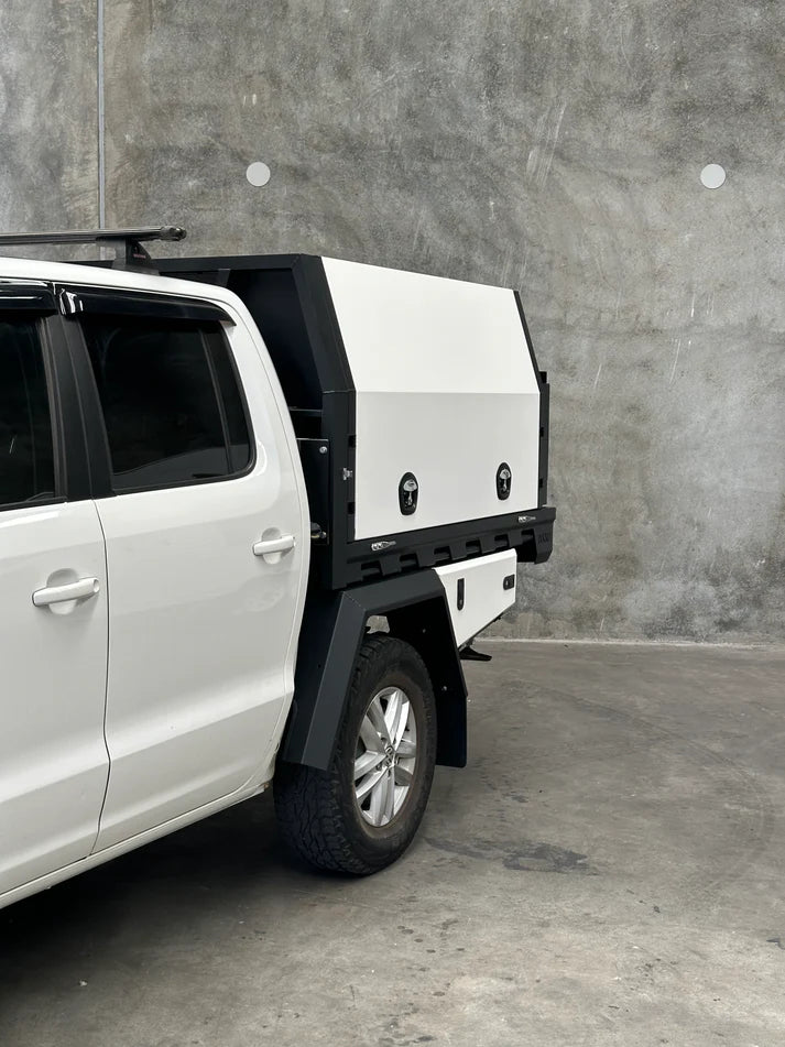 WKND Dual Cab Jackoff Touring Canopy and Tray - Drive Away Combo