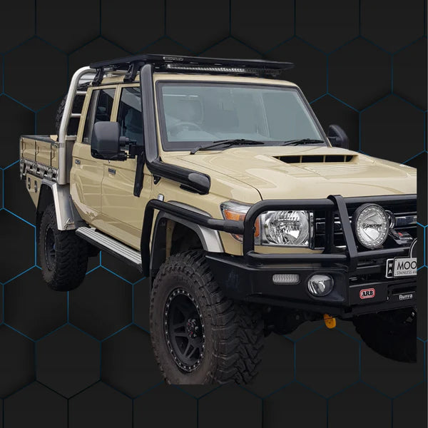 Moonlight Toyota Landcruiser VDJ70 Series - Pre Facelift 4" Cut In Stainless Steel Snorkel- Factory Replacement