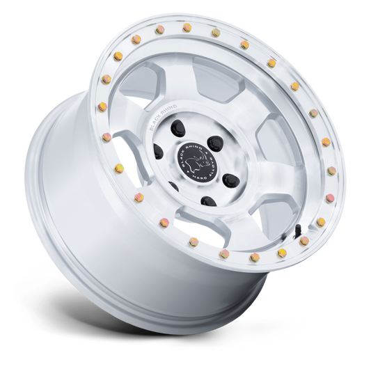 BLACK RHINO BR029 TROOPER GLOSS SILVER W/ MACHINED FACE