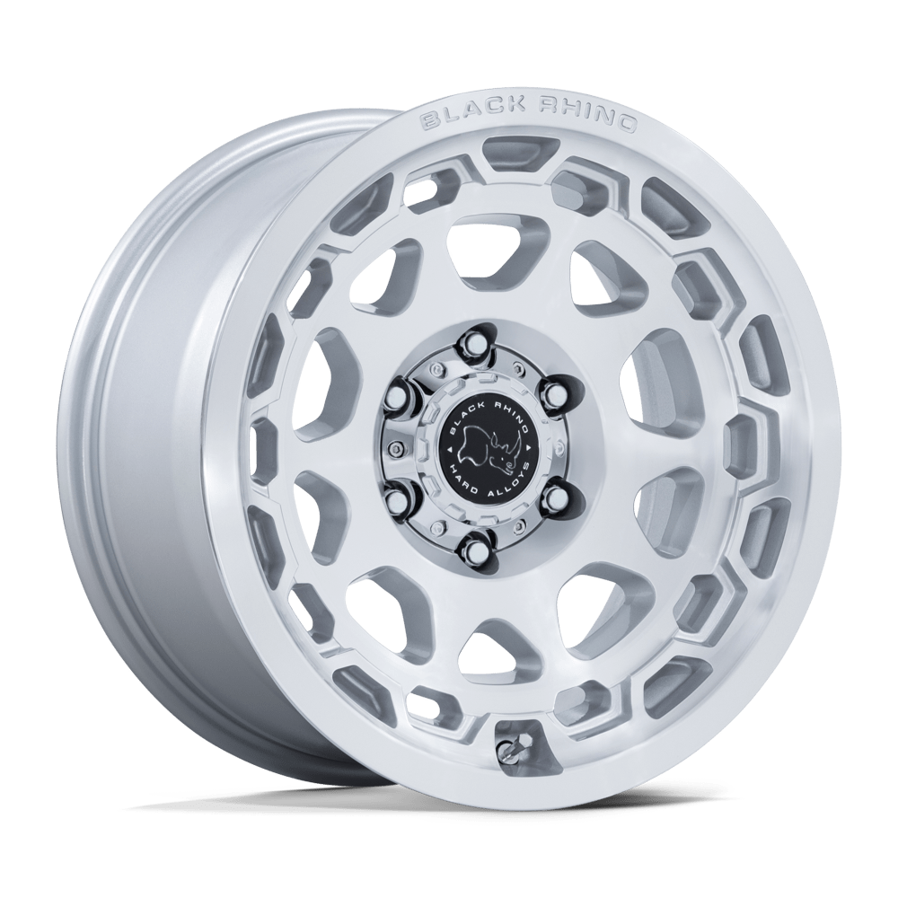 BLACK RHINO BR026 CONGO GLOSS SILVER W/ MACHINED FACE
