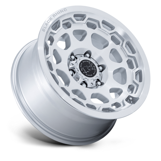 BLACK RHINO BR026 CONGO GLOSS SILVER W/ MACHINED FACE