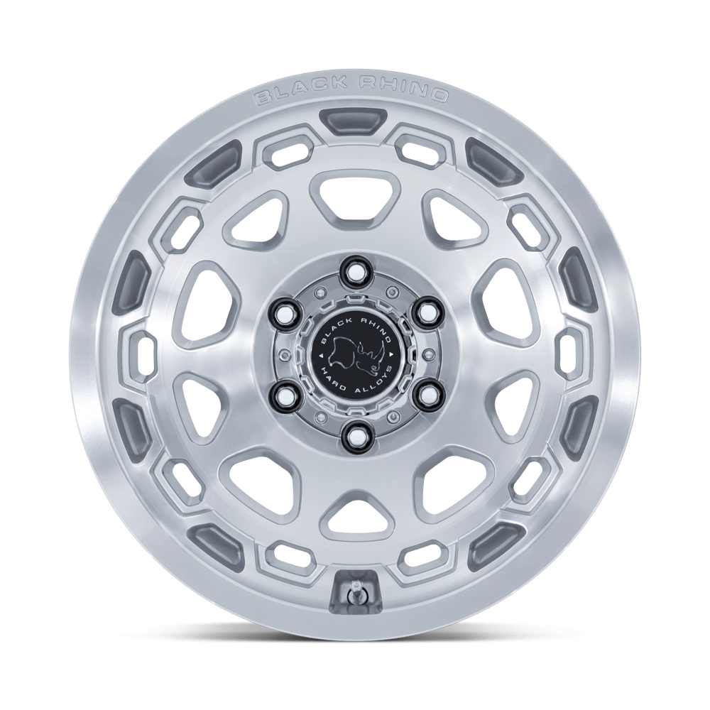 BLACK RHINO BR026 CONGO GLOSS SILVER W/ MACHINED FACE