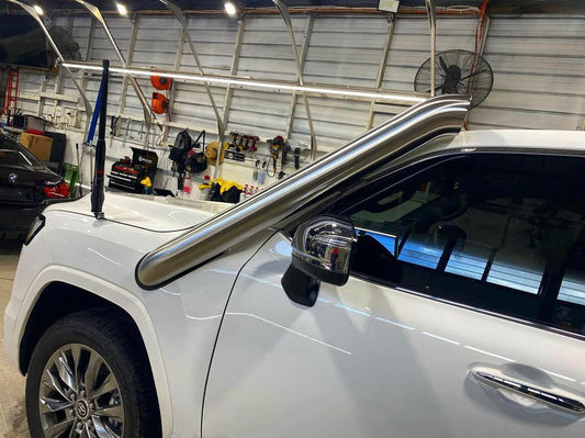 Moonlight TWIN 5" 300 Series LandCruiser Stainless Steel Snorkel Kit