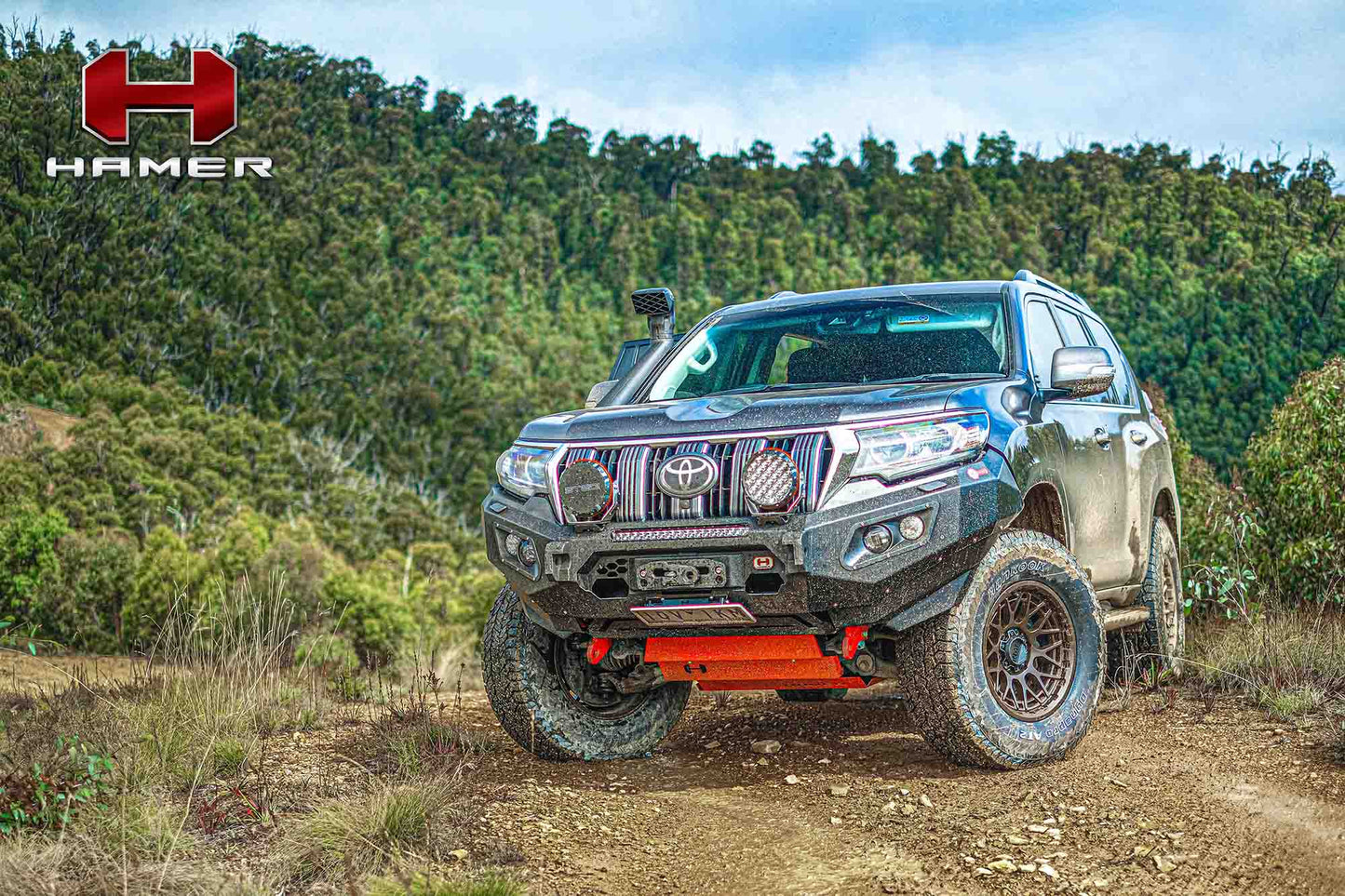HAMER KING SERIES BULL BAR - TOYOTA LANDCRUISER PRADO 150 SERIES (2018-PRESENT)