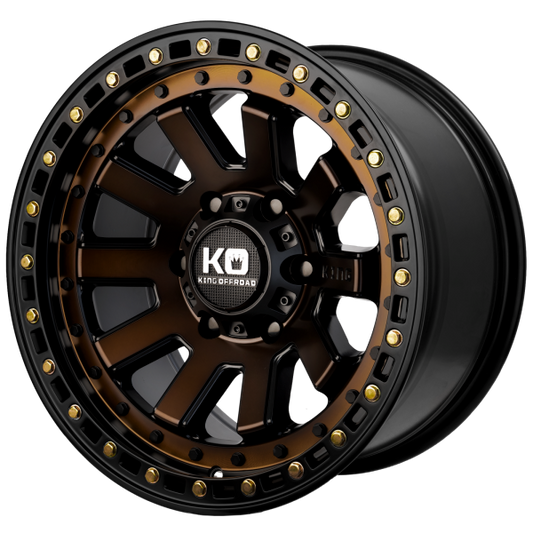 King Wheels - Snatch - Satin Black Bronze Face