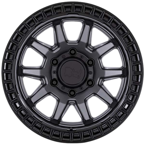 BLACK RHINO CALICO MATTE GUNMETAL W/BLACK LIP