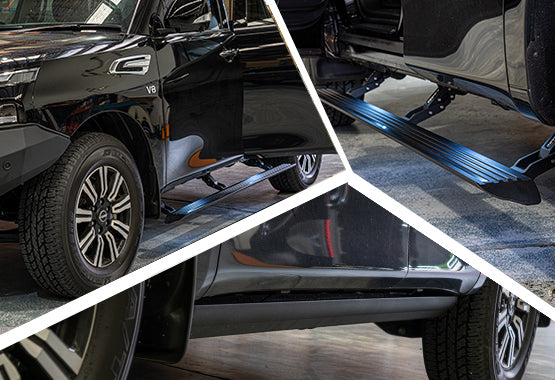 Patrol Electric Side Steps: E-Boards – Running Boards