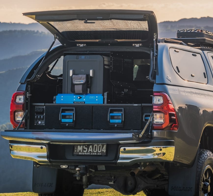 MSA 4X4 HiLux 7th Gen Double Storage Drawer System