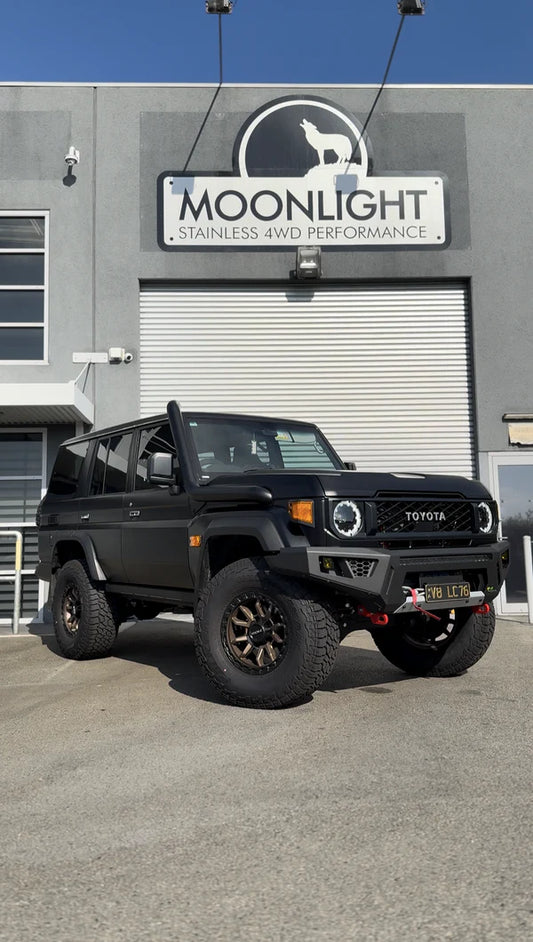 Moonlight - Toyota Landcruiser 2024 Facelift VDJ/GDJ 70 Series 4" Rear Facing Snorkel - Cut in Factory Replacement