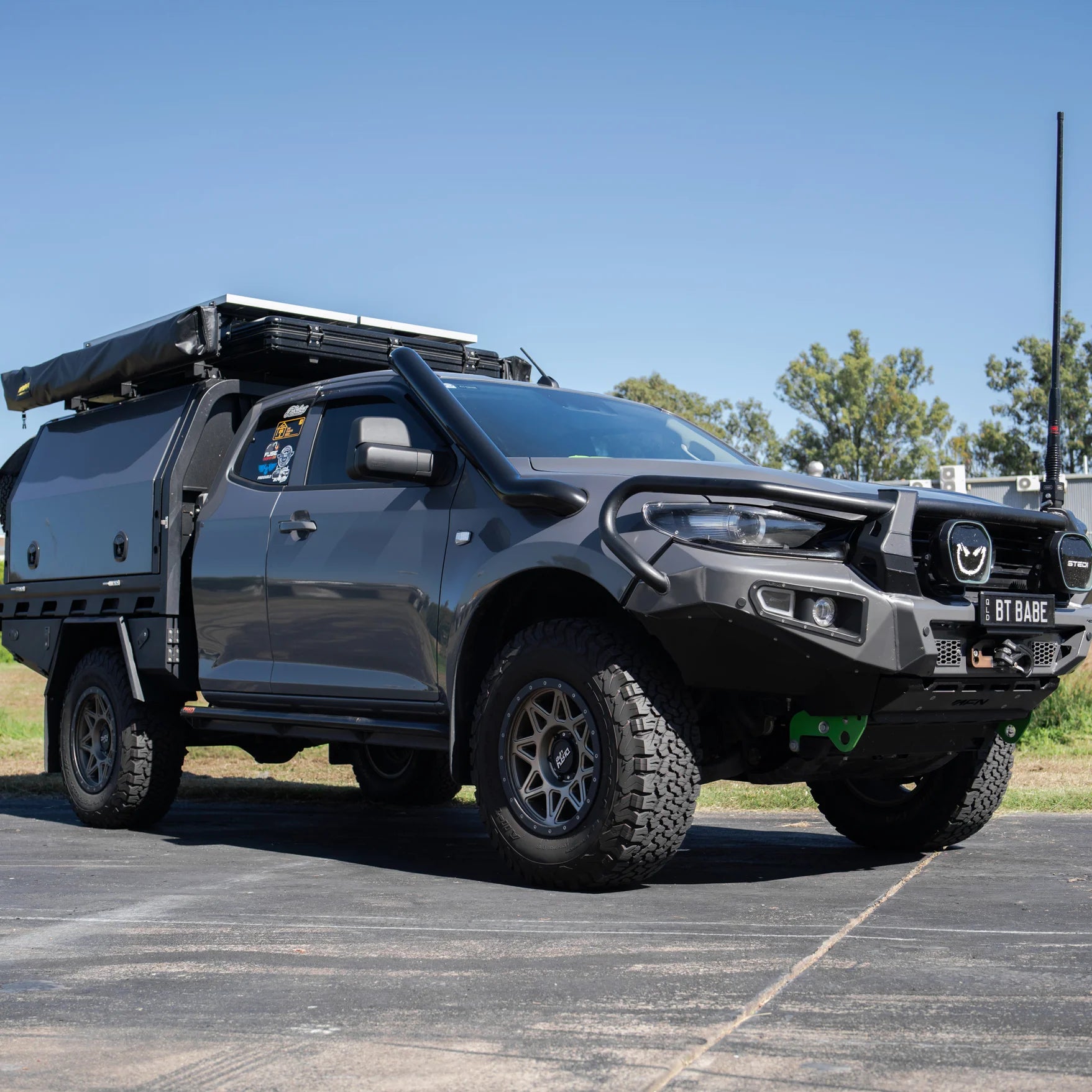 MAZDA BT50 2020 ONWARDS STAINLESS SNORKEL AND ALLOY POD FILTER AIRBOX KIT (SHORT & MID ENTRY AVAILABLE)