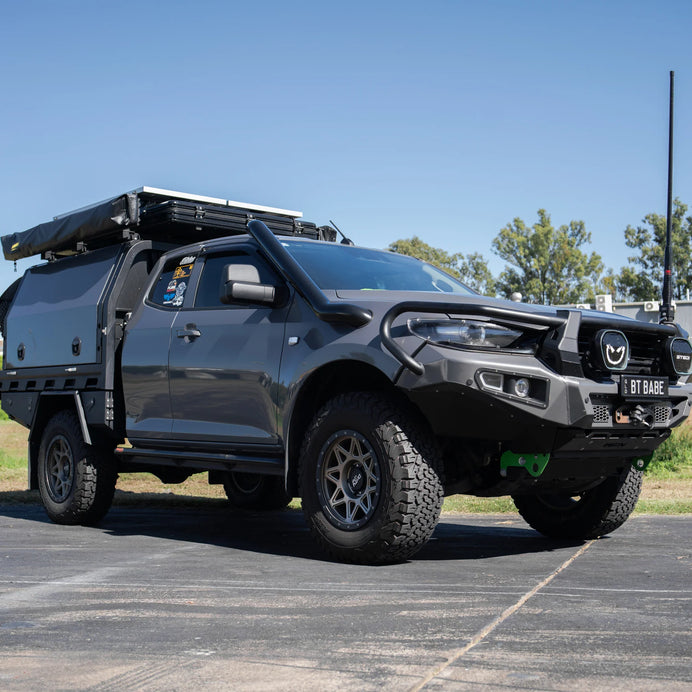 MAZDA BT50 2020 ONWARDS STAINLESS SNORKEL AND ALLOY POD FILTER AIRBOX KIT (SHORT & MID ENTRY AVAILABLE)
