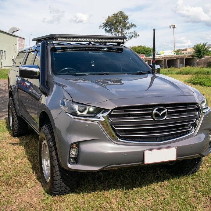 MAZDA BT50 2020 ONWARDS STAINLESS SNORKEL AND ALLOY POD FILTER AIRBOX KIT (SHORT & MID ENTRY AVAILABLE)
