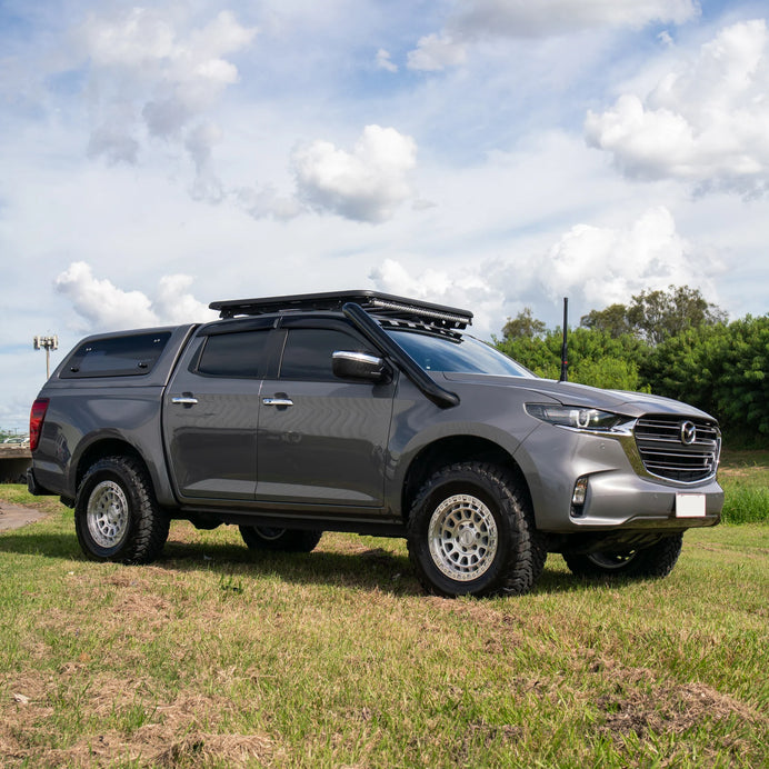 MAZDA BT50 2020 ONWARDS STAINLESS SNORKEL AND ALLOY POD FILTER AIRBOX KIT (SHORT & MID ENTRY AVAILABLE)