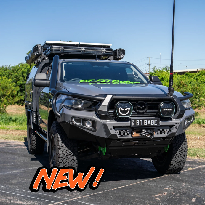 MAZDA BT50 2020 ONWARDS STAINLESS SNORKEL AND ALLOY POD FILTER AIRBOX KIT (SHORT & MID ENTRY AVAILABLE)