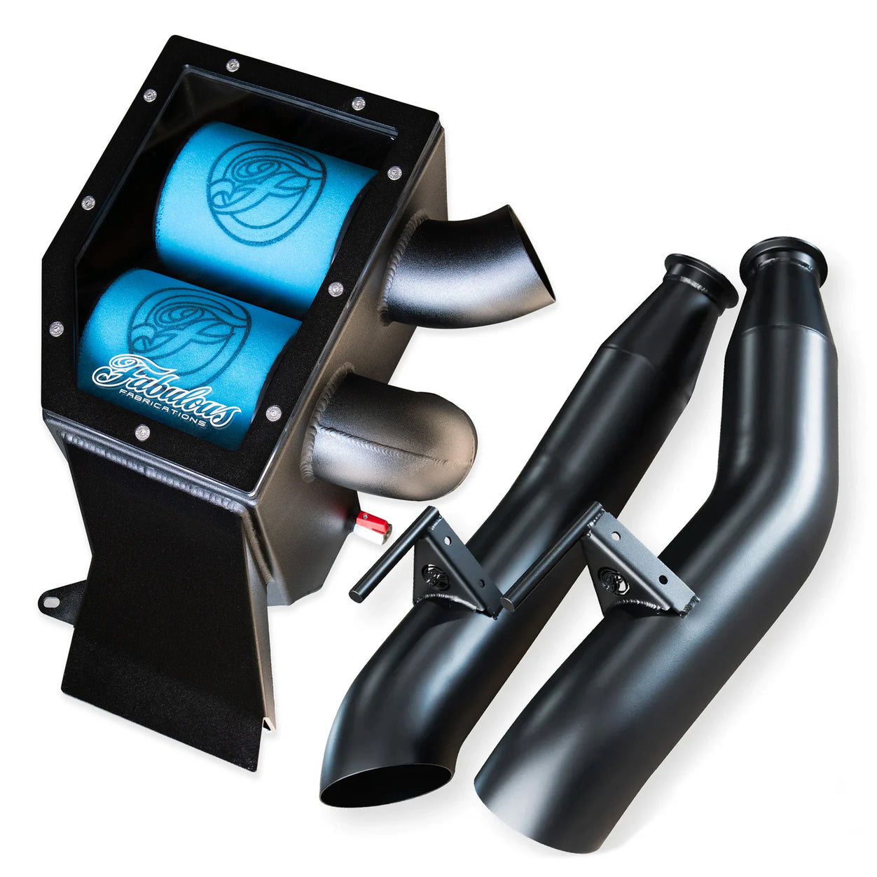 FORD RANGER RAPTOR TWIN EXHAUST AND STANDARD INLET AIRBOX COMBO ...