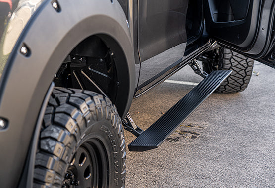 Raptor Electric Side Steps: E-Boards – Running Boards
