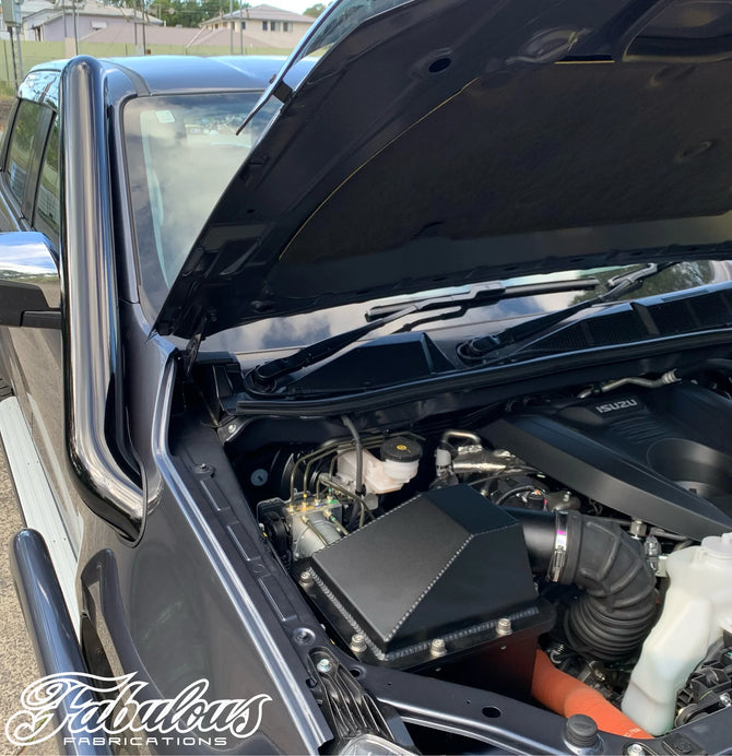Mazda BT50 2020 Onwards Short Entry Stainless Snorkel and Alloy Panel Filter Airbox Kit