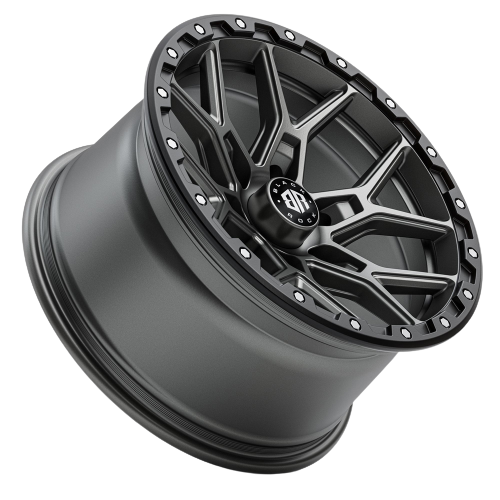 Black Rock Viper Gunmetal Grey Black Ring