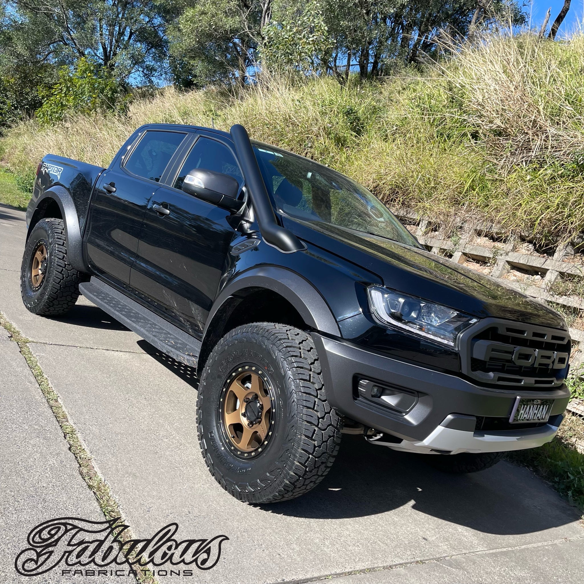 Ford Ranger Raptor Mid Entry Stainless Snorkel and Alloy Airbox Kit