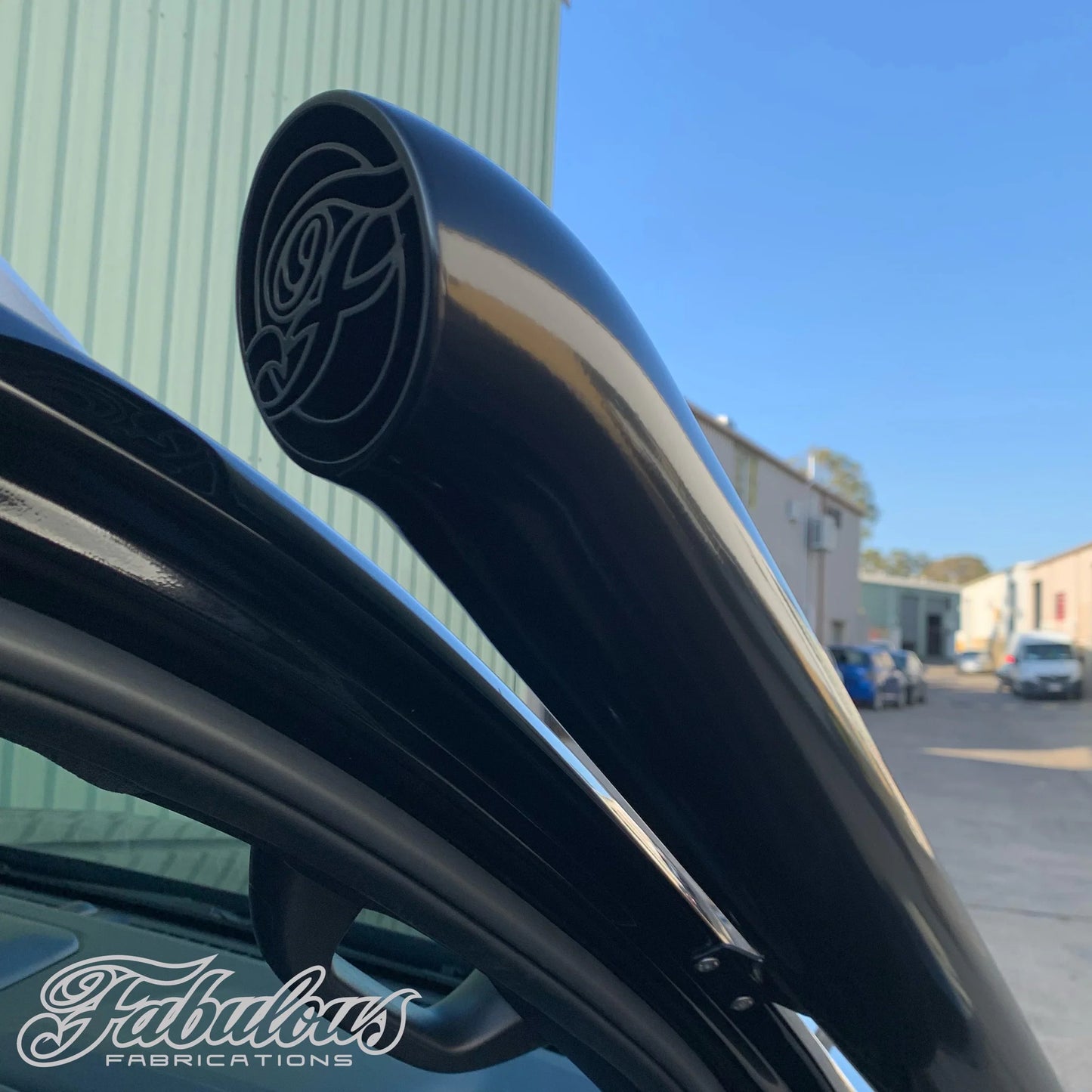 Ford Ranger Next Gen 4 Inch Short Entry Stainless Snorkel, Alloy Washer Bottle and Alloy Airbox Kit