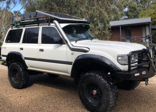 Radius Fabrication - Stainless Snorkel to suit Toyota 80 Series Landcruiser Short Entry