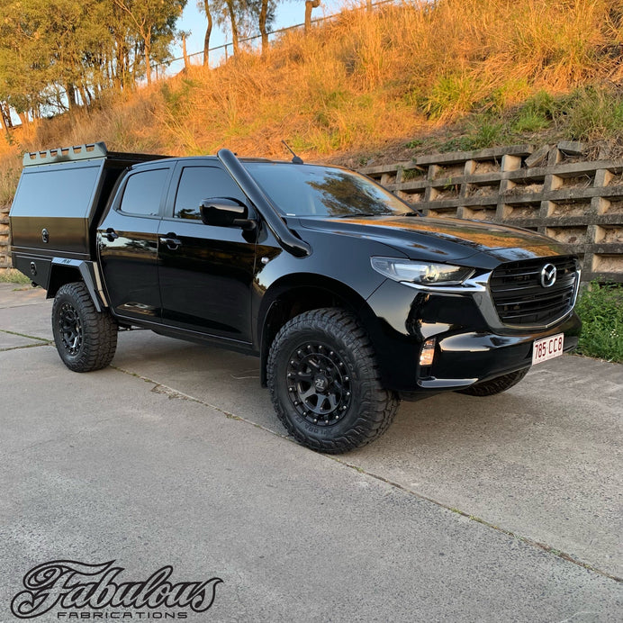Mazda BT50 2020 Onwards Short Entry Stainless Snorkel and Alloy Panel Filter Airbox Kit