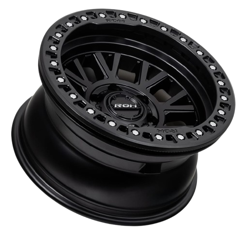 ROH BL01 BLACK W/ BLACK TRUE BEADLOCK RING (SILVER BOLTS)