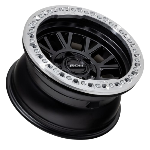 ROH BL01 BLACK W/ MACHINED TRUE BEADLOCK (SILVER BOLTS)