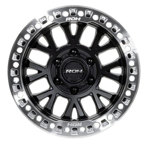 ROH BL01 BLACK W/ MACHINED TRUE BEADLOCK (SILVER BOLTS)