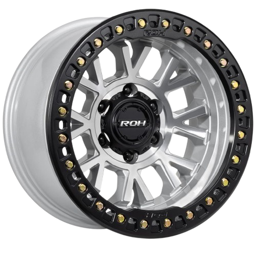 ROH BL01 MACHINED W/ BLACK TRUE BEADLOCK RING (GOLD BOLTS)