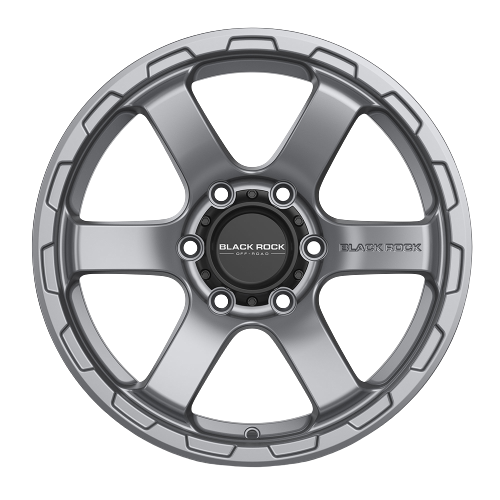 Black Rock Grip Satin Gunmetal Grey