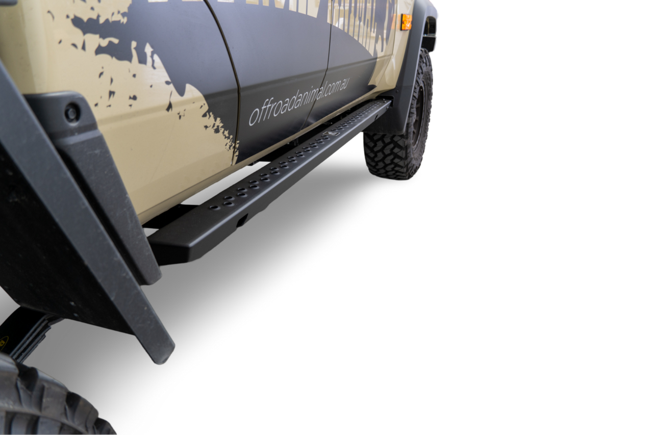 Offroad Animal Rock Sliders Welded Assembly, suitable for Toyota Land Cruiser 78 and 79 Series, 2007 To current