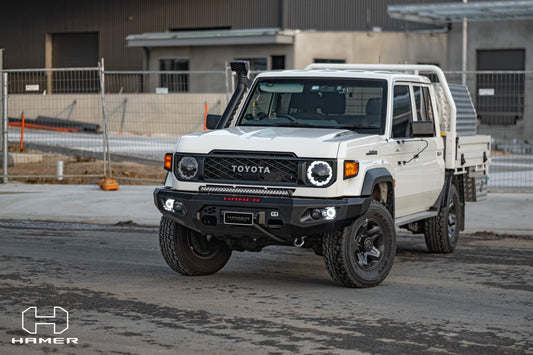 Hamer King series bull bar for Toyota Landcruiser 70 series ( 2023 – Present )