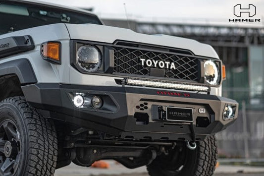 Hamer King series bull bar for Toyota Landcruiser 70 series ( 2023 – Present )