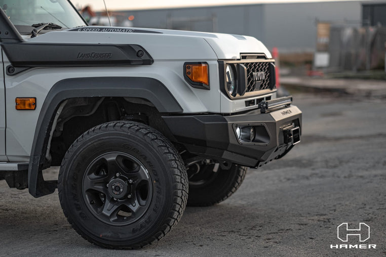 Hamer King series bull bar for Toyota Landcruiser 70 series ( 2023 – Present )
