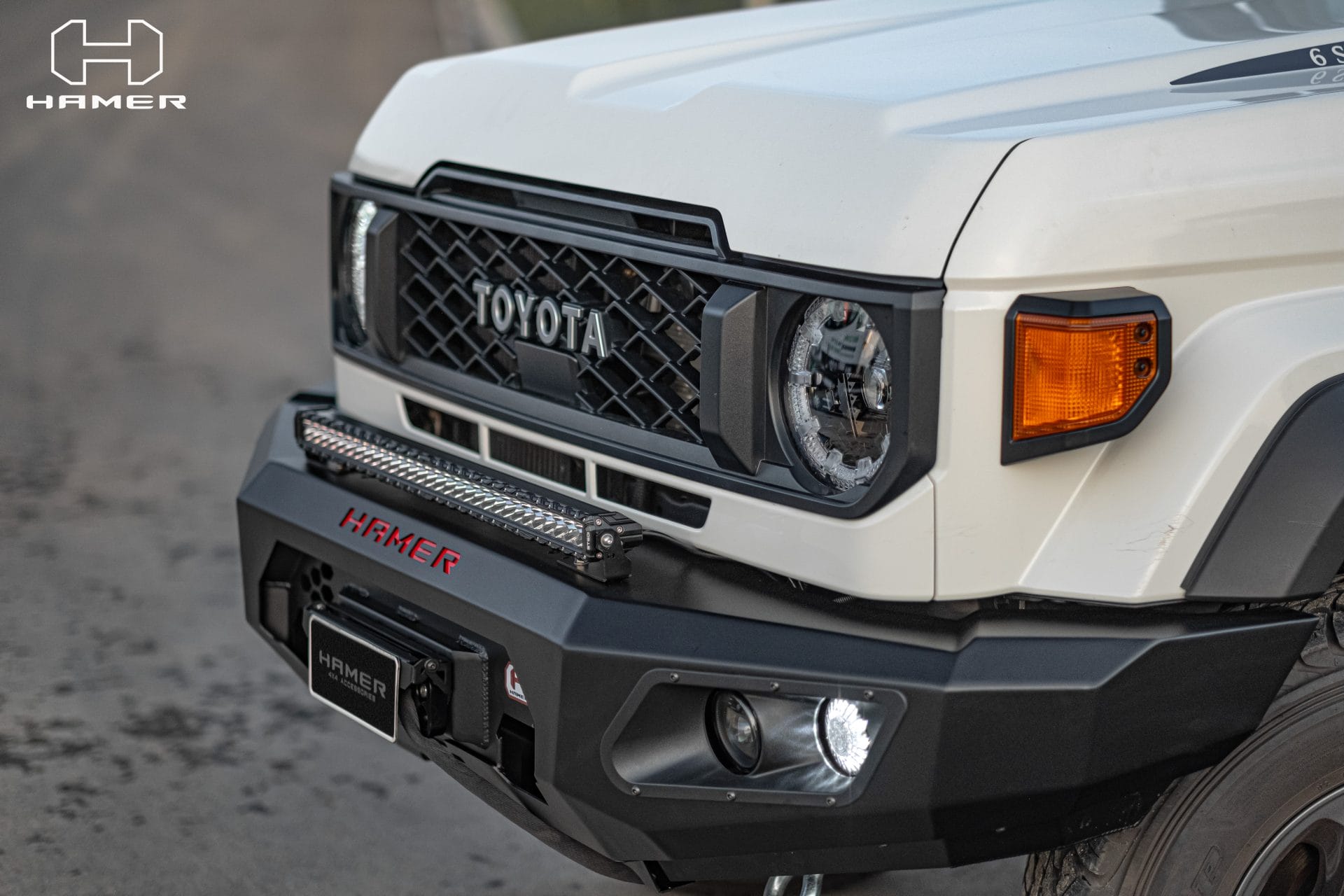 Hamer King series bull bar for Toyota Landcruiser 70 series ( 2023 – Present )