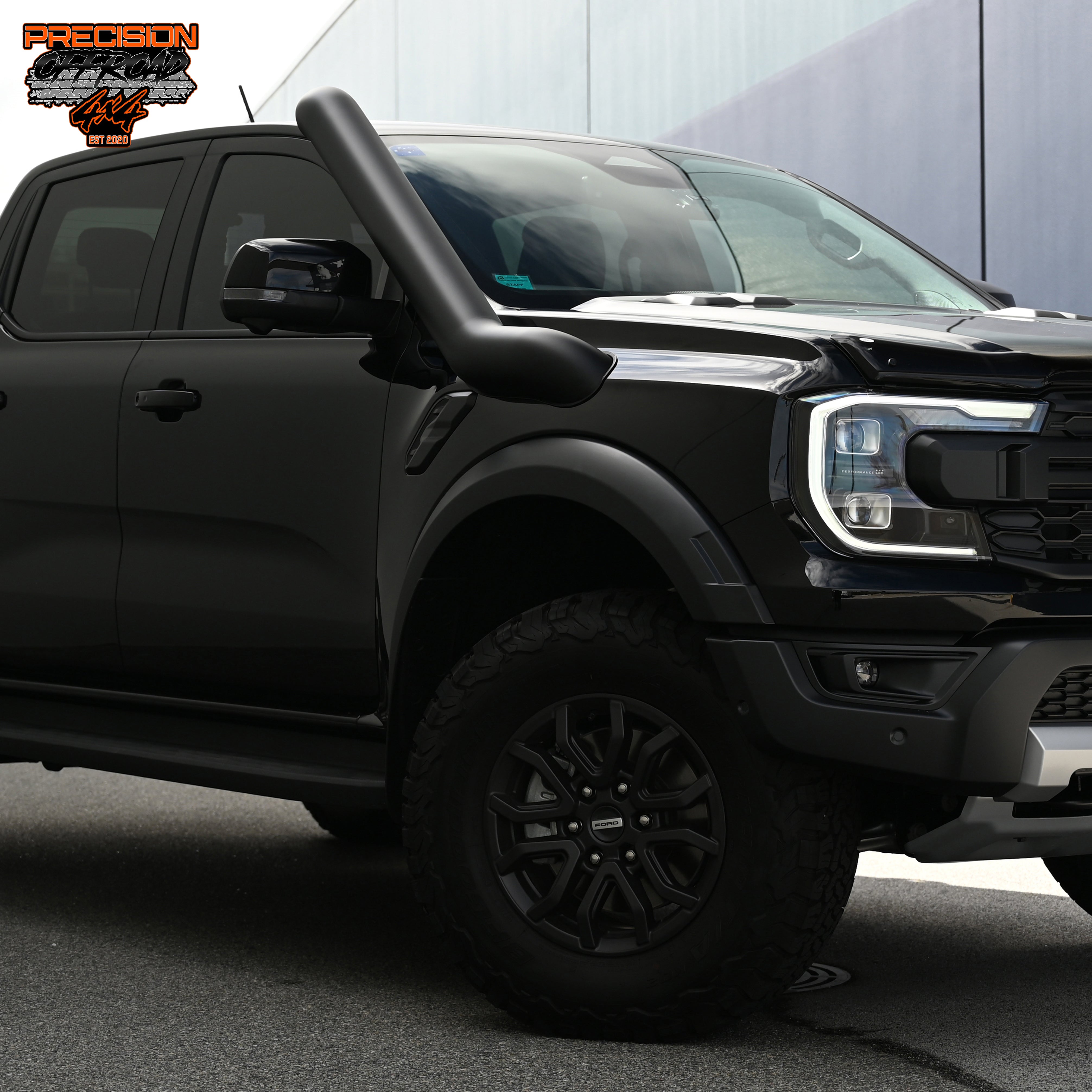 Ford Ranger Raptor Next Gen 5 Inch Mid Entry Stainless Snorkel and Twi ...