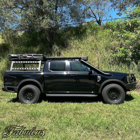 FORD RANGER NEXT GEN 4 INCH STAINLESS SNORKEL AND ALLOY WASHER BOTTLE KIT (SHORT & MID ENTRY AVAILABLE)