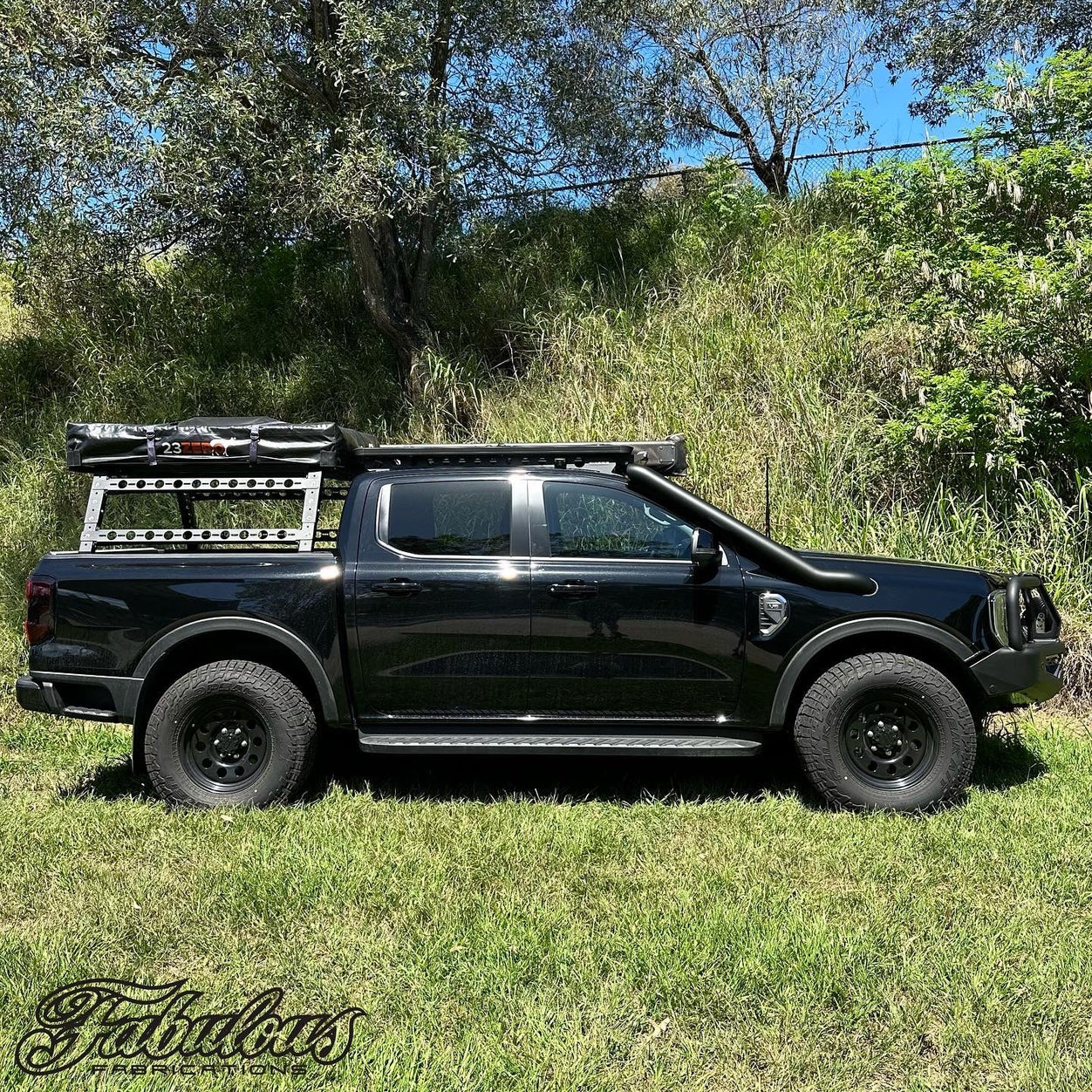 FORD RANGER NEXT GEN 4 INCH STAINLESS SNORKEL AND ALLOY WASHER BOTTLE KIT (SHORT & MID ENTRY AVAILABLE)