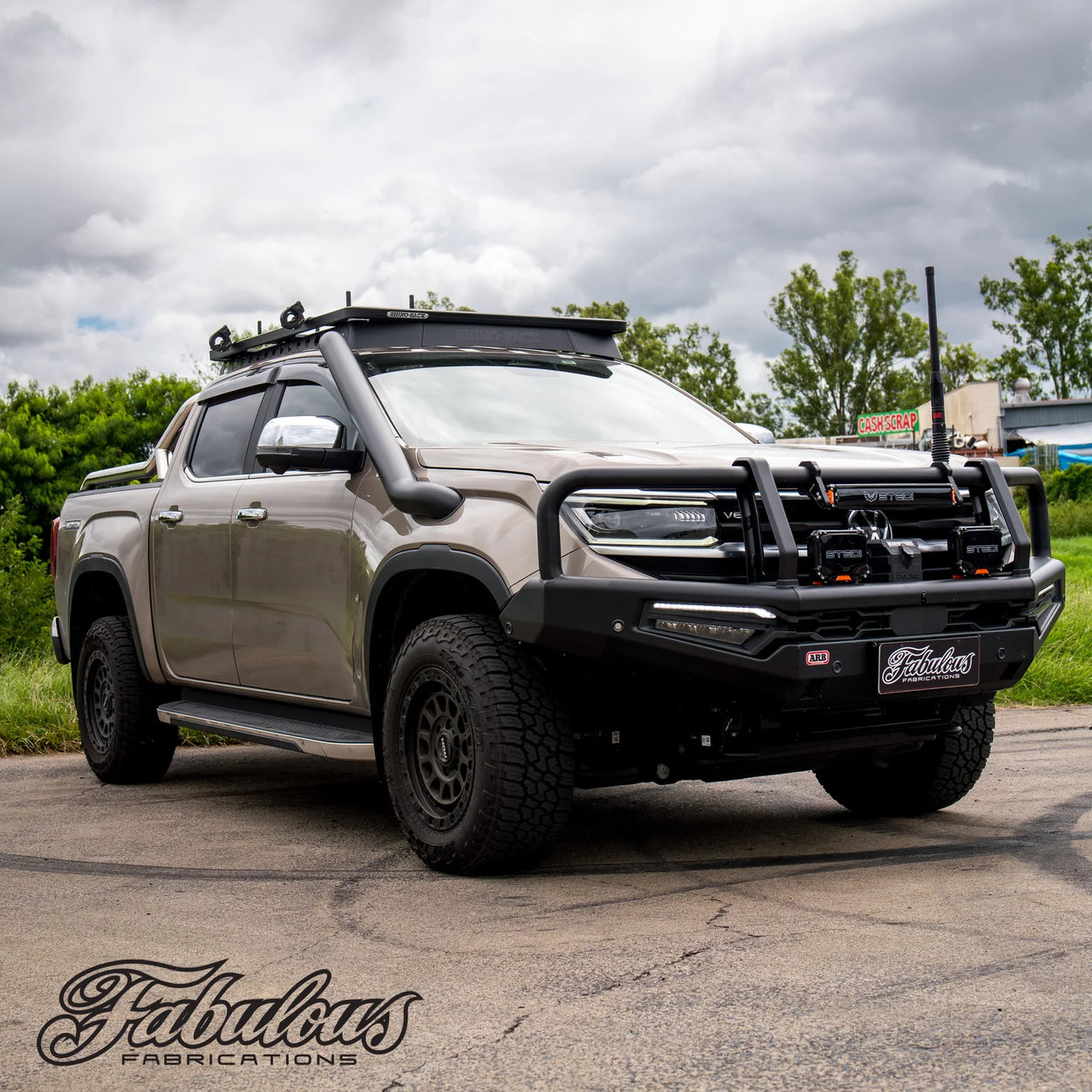 VOLKSWAGEN AMAROK NEXT GEN 4 INCH STAINLESS SNORKEL KIT AND ALLOY AIRBOX KIT