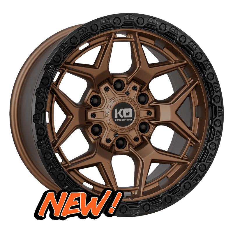 King Wheels Growler  Satin Bronze – Black Bead Ring