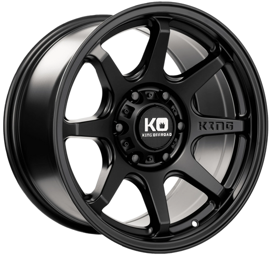 King Wheels Grappler Satin Black