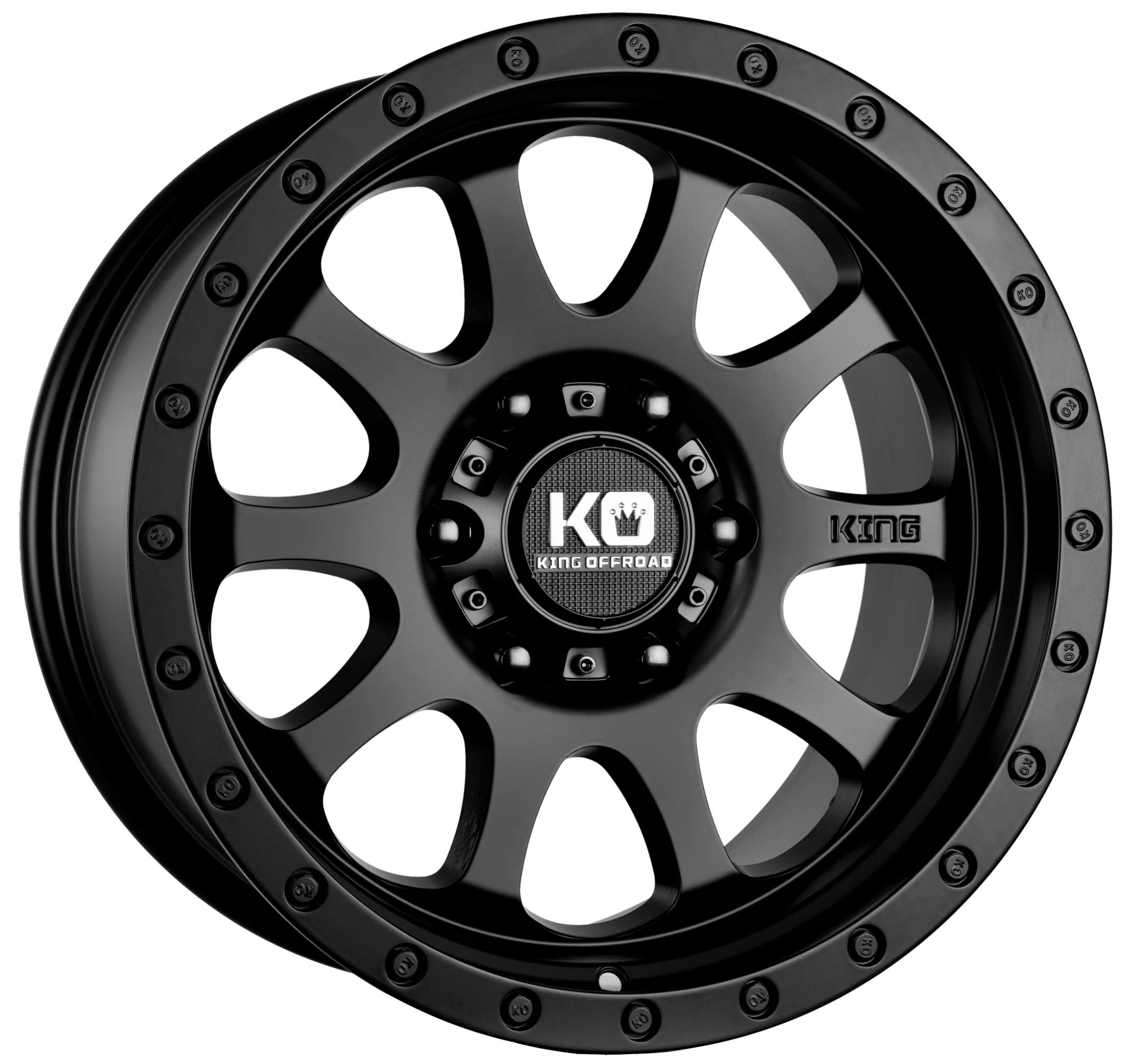 King Wheels Hurricane II Satin Black
