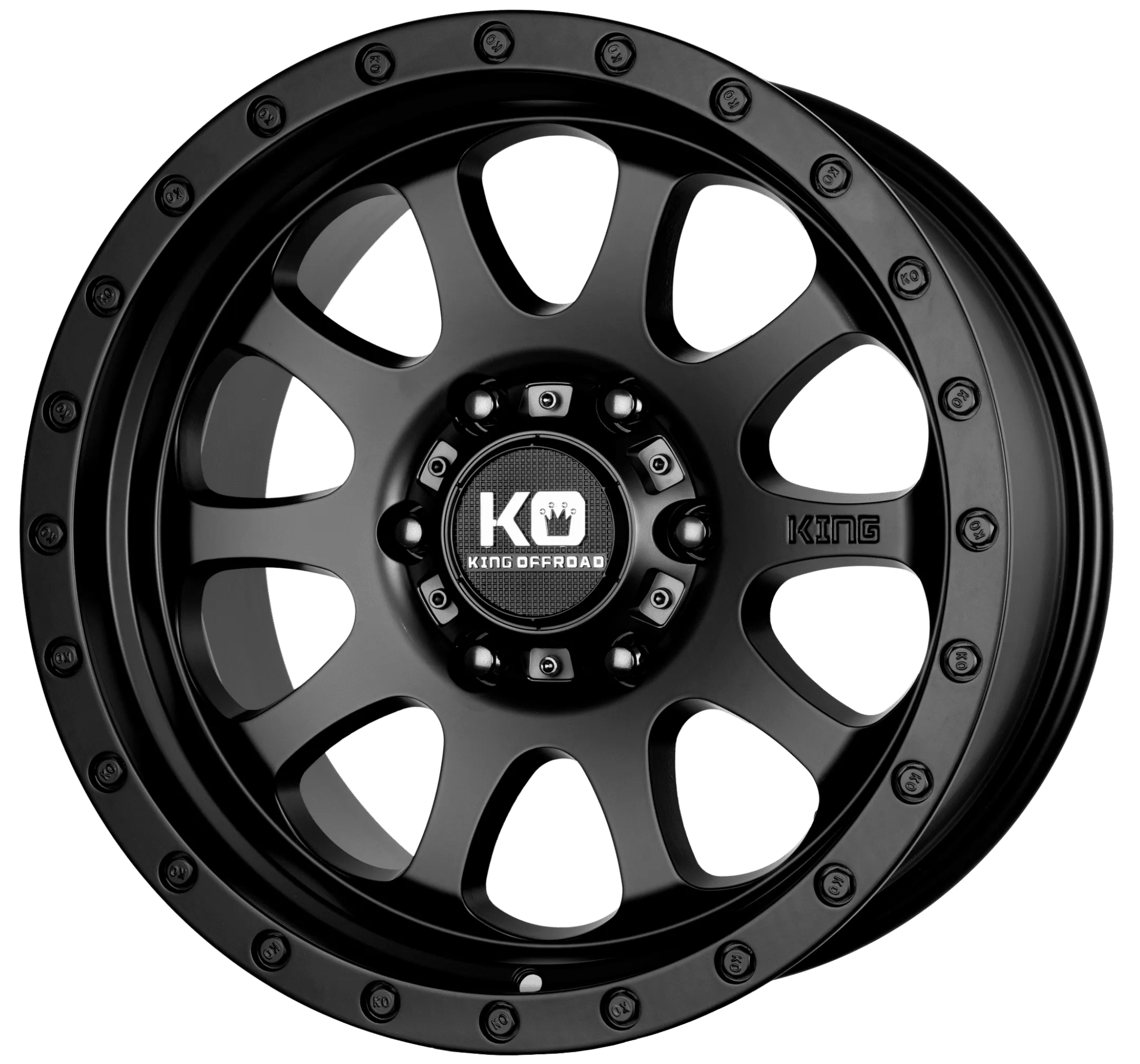 King Wheels Hurricane II Satin Black