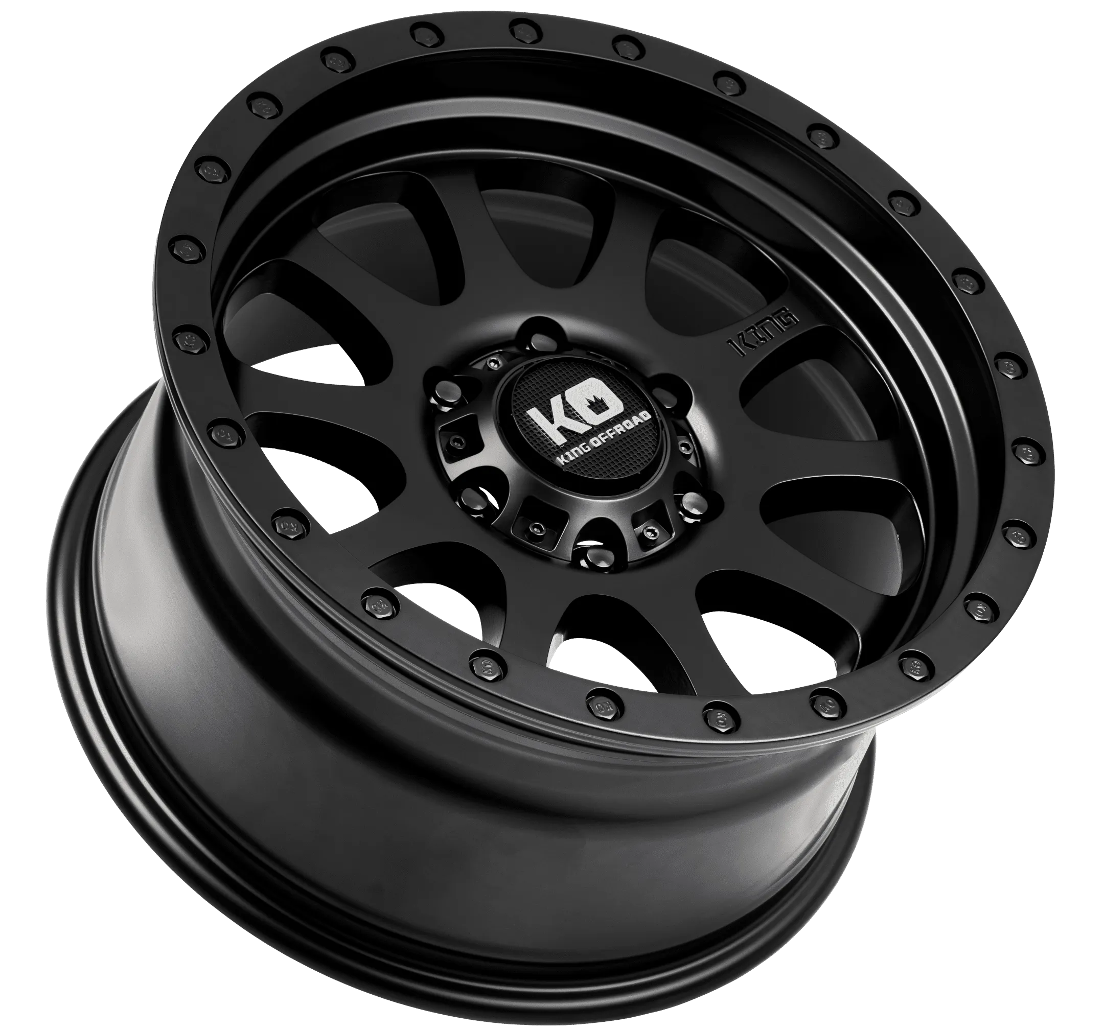 King Wheels Hurricane II Satin Black